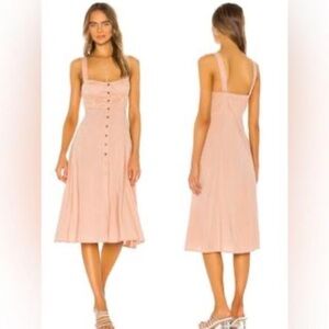 WEWOREWHAT Revolve Harper Dress in Maple Sugar $285